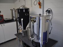 Brouwketel en vergistingtank